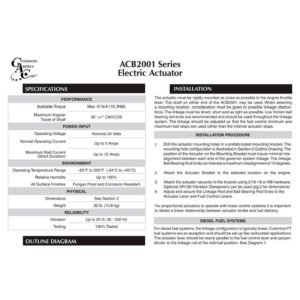 ACB2001-24V | Universal Rotary Actuator