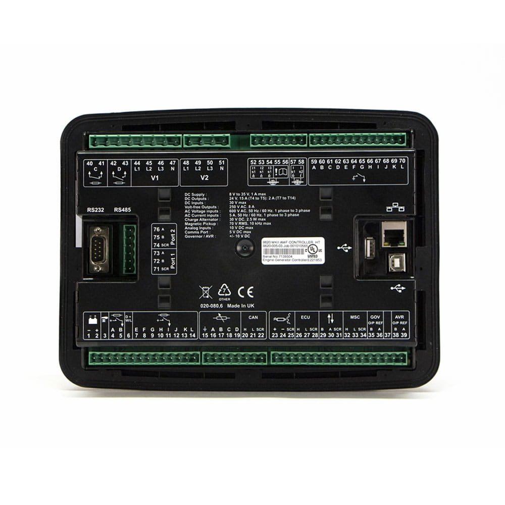DSE8620 Synchronising & Load Sharing Auto Mains Failure