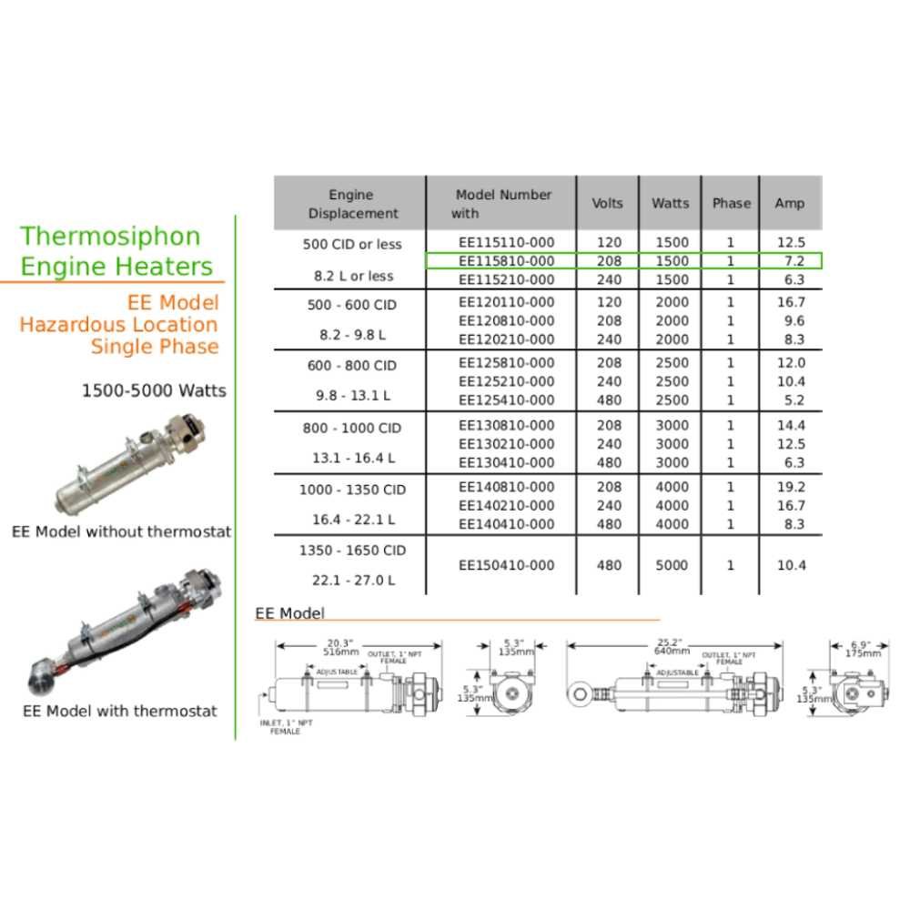 Original EE115810-000 | EE Engine Heater