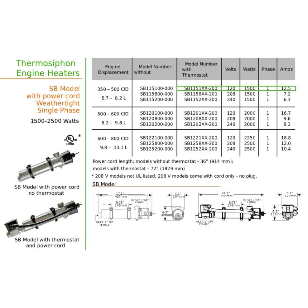 Original SB115108-200 | Engine Heater